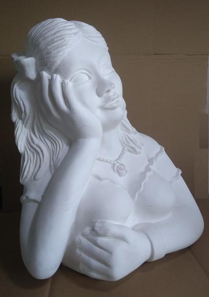 Escultura Namoradeira Bia Imagem Namoradeira Grande em Gesso