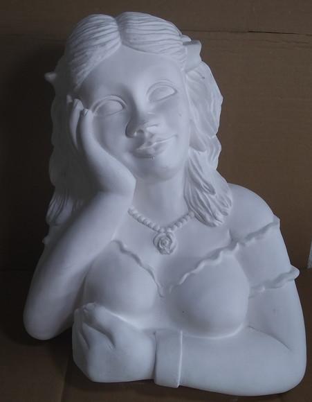 Escultura Namoradeira Bia Imagem Namoradeira Grande em Gesso