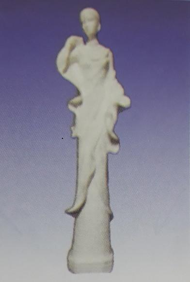 Escultura Negra Angolana Imagem em Gesso Cru para Pintar
