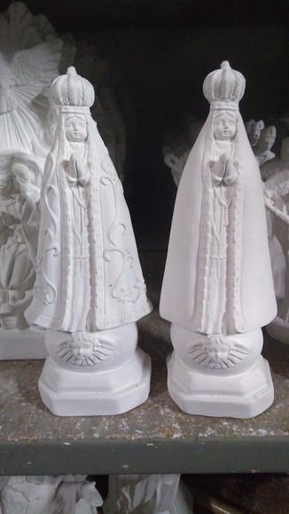 Escultura Nossa Senhora Aparecida Lisa em Gesso para Pintar