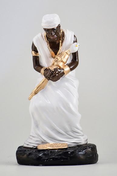 Escultura Oxalufã Imagem Orixá Candomblé Oxalufan em Gesso