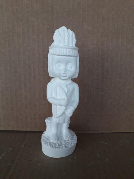 Escultura Oxossi Baby Imagem em Gesso Natural para Pintar