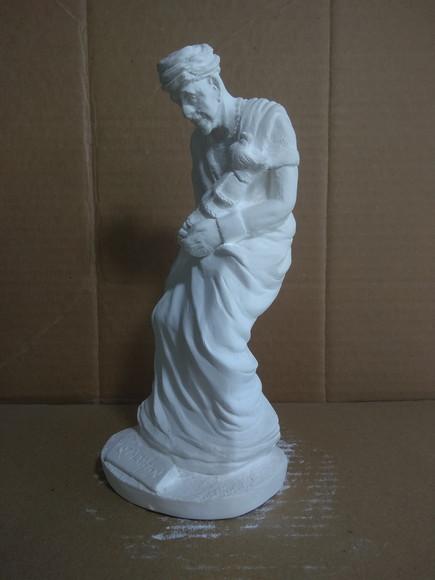 Escultura Oxalufan Orixá do Candomblé Imagem em Gesso
