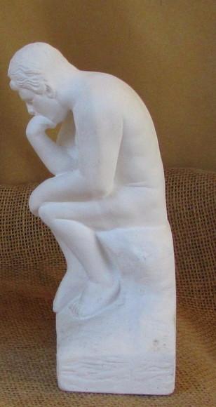 Escultura Pensador 100% em Gesso Cru para Pintar