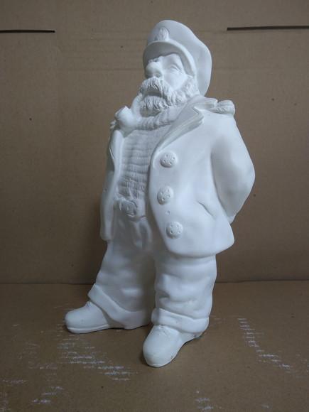 Escultura Pirata Capitão do Barco Imagem Pirata Capitão Mar