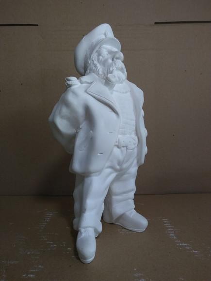 Escultura Pirata Capitão do Barco Imagem Pirata Capitão Mar