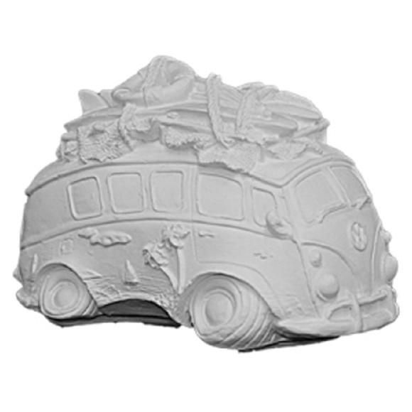Escultura Perua Kombi Surfista Decoração ou Cofre p/ Moedas