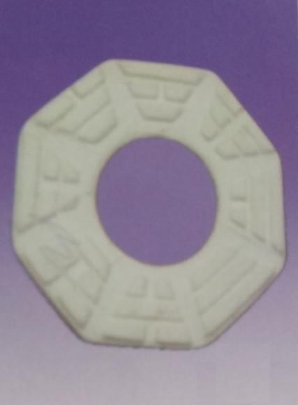 Escultura Placa Baguá para Parede em Gesso Cru para Pintar