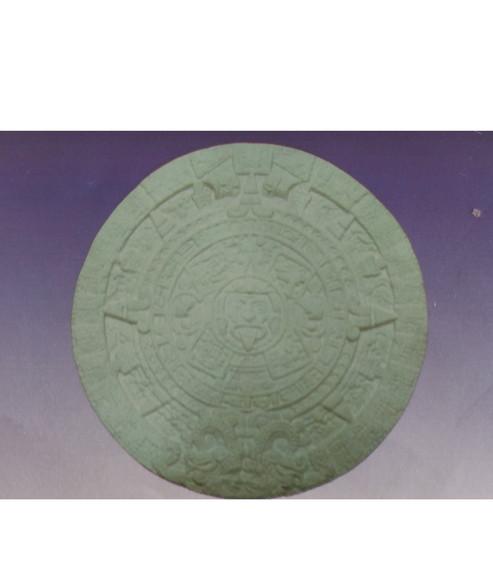 Escultura Placa Asteca Imagem em Gesso Cru para Pintar