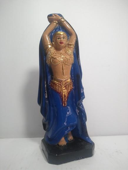 Escultura Pomba Gira da Noite Imagem 100% em Gesso Natural