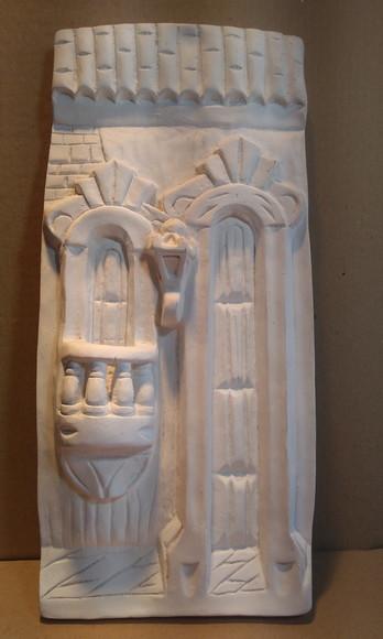 Escultura Portal Novo Imagem de Parede para Pintar em Gesso