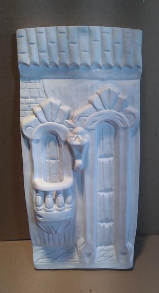 Escultura Portal Novo Imagem de Parede para Pintar em Gesso