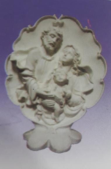 Escultura Presépio Folha Imagem em Gesso Cru para Pintar