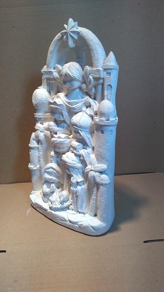 Escultura Presépio Mexicano Pode Pendurar na Parede ou em Pé