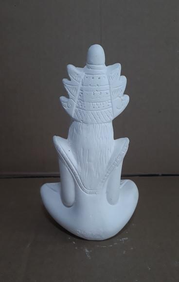 Escultura Rainha Hindu Imagem em Gesso Cru para Pintar