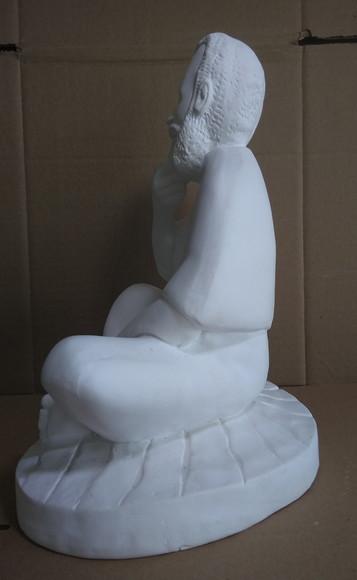 Escultura Rei Congo Imagem em Gesso Cru para Pintar