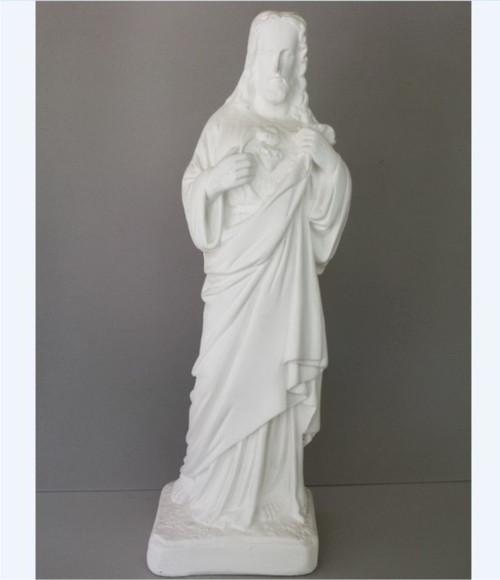 Escultura Sagrado Coração de Jesus em Gesso para Pintar