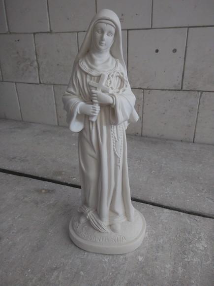 Escultura Santa Rita Imagem Santa Rita de Cassia em Cru