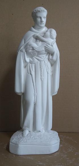 Escultura São Benedito em Gesso Cru para Pintar
