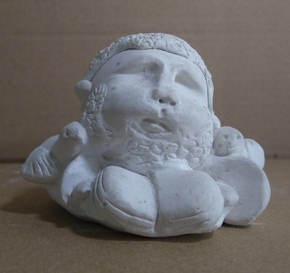 Escultura São Francisco Beijinho Imagem em Gesso para Pintar