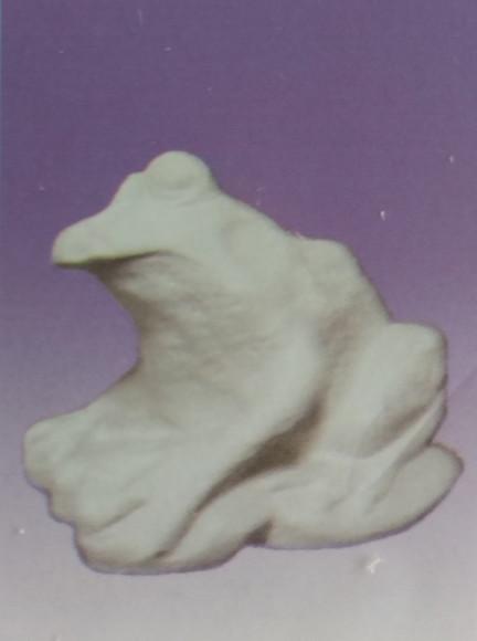 Escultura Sapo Cururu Imagem em Gesso Cru para Pintar