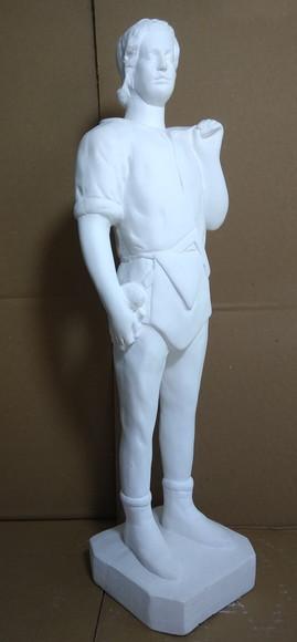 Escultura Sentinela Maçonaria Imagem em Gesso para Pintar