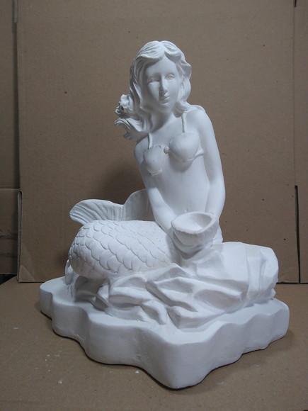 Escultura Sereia do Mar Imagem Modelo Novo de Sereias