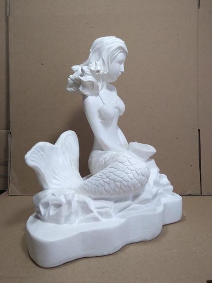 Escultura Sereia do Mar Imagem Modelo Novo de Sereias