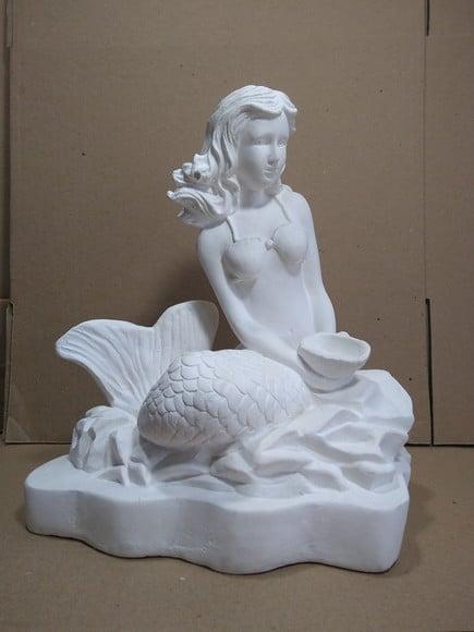 Escultura Sereia do Mar Imagem Modelo Novo de Sereias