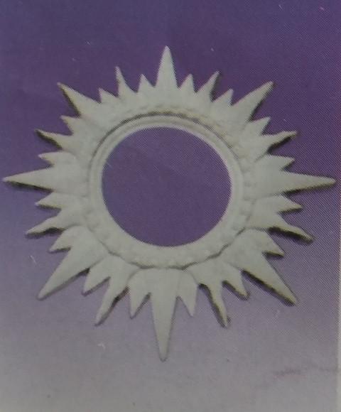 Escultura Sol de Parede para Pintar Como Quiser em Gesso Cru