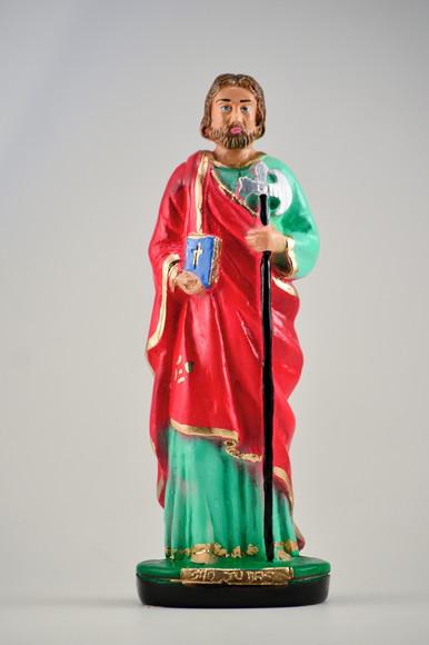 Escultura São Judas Imagem em Gesso Natural Estatua