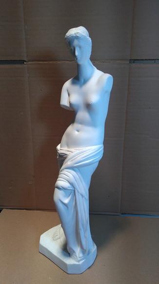 Escultura Vênus de Milo Imagem na os de Milos em Gesso Cru