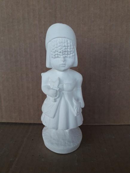 Escultura Yansã Baby Imagem em Gesso 100% Cru para Pintar