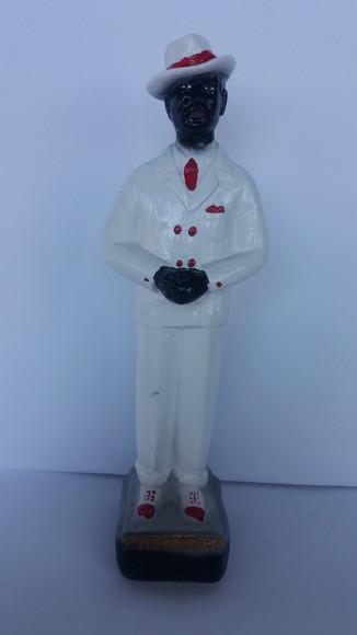 Escultura Zé Pelintra Tradicional Imagem 100% em Gesso Puro