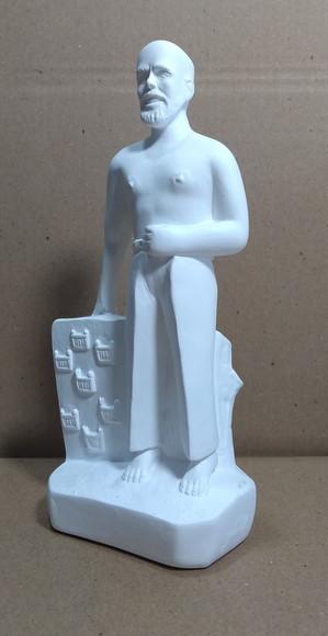 Exu 7 Porteiras Imagem Sete Porteira em Gesso Cru