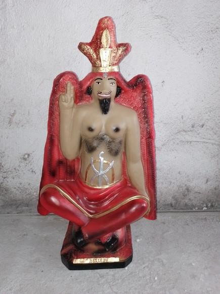 Exu Belzebu Imagem Belzebu Bafomé Baphomet Grande 60cm