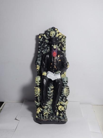 Exu Caveira no Trono Imagem Exu Caveira Sentado no Trono