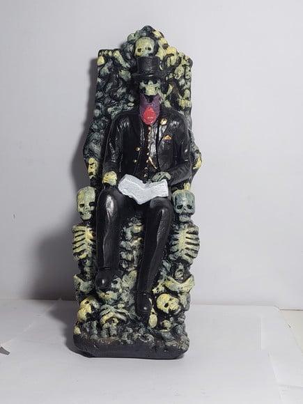 Exu Caveira no Trono Imagem Exu Caveira Sentado no Trono