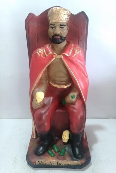 Exu Rei no Trono Imagem Exu Rei Sentado no Trono
