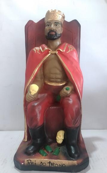 Exu Rei no Trono Imagem Exu Rei Sentado no Trono