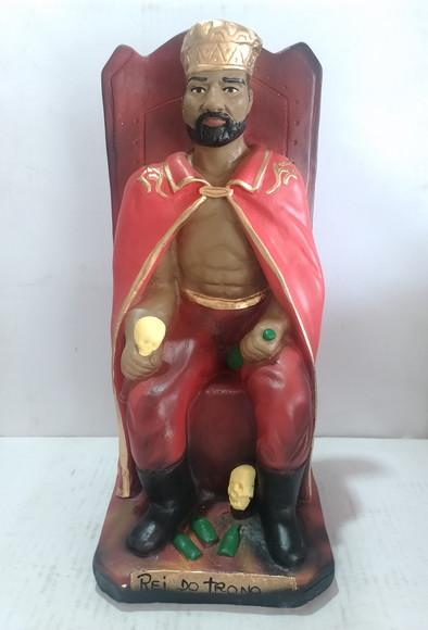Exu Rei no Trono Imagem Exu Rei Sentado no Trono