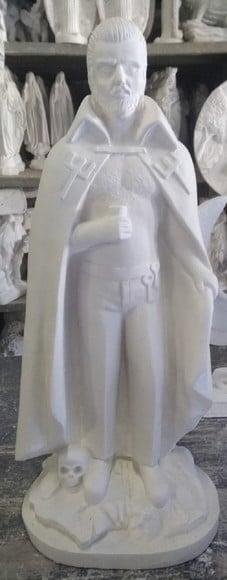 Exu Tranca Rua Imagem Exu Tranca Rua das Almas Gesso Cru