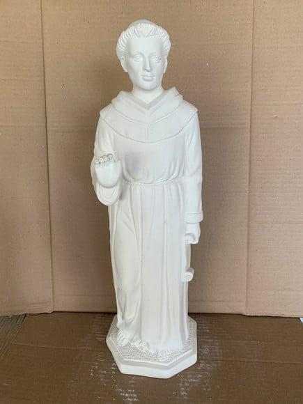 Frei Galvão Imagem Frei São Galvão Escultura Gesso Cru 40cm