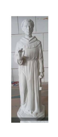 Frei Galvão Imagem Frei São Galvão Escultura Gesso Cru 40cm
