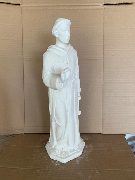 Frei Galvão Imagem Frei São Galvão Escultura Gesso Cru 40cm