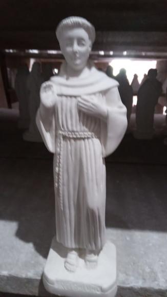 Frei Galvão Imagem Santo São Frei Galvão Escultura Gesso Cru