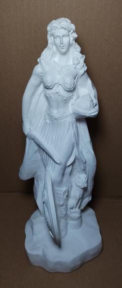 Freya Imagem Fréia Deusa Nórdica Fertilidade Amor Gesso Cru