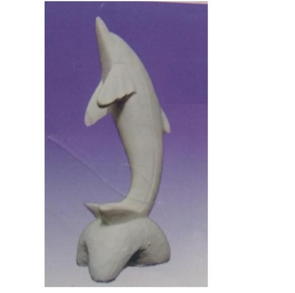 Golfinho Imagem Golfinho do Mar Escultura em Gesso Cru
