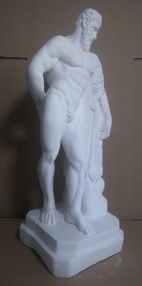 Hércules Imagem Hercules Escultura Hércules em Gesso Cru