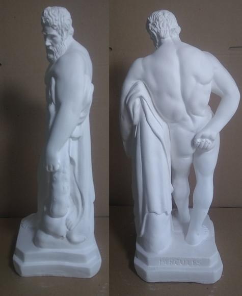 Hércules Imagem Hercules Escultura Hércules em Gesso Cru